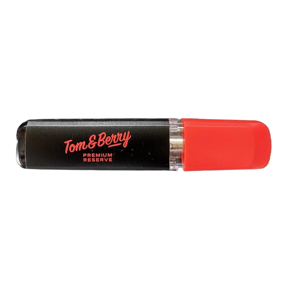 Lenny Berry OG live resin disposable vape with a red cap